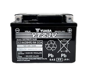 compare product Yuasa YTZ6V Maintenance Free AGM 12-Volt Battery