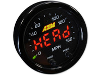 AEM X - Series 0 - 160 MPH Black Bezel w/ Black Face GPS Speedometer Gauge - My Store