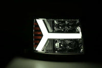 AlphaRex 07 - 13 Chevy 1500HD NOVA LED Proj Headlights Plank Style Chrm w/Activ Light/Seq Signal - My Store