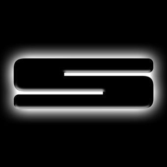 compare product ORACLE Lighting Universal Illuminated LED Letter Badges - Matte Blk Surface Finish - S