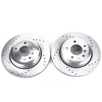 compare product Power Stop 04-07 BMW 525i Rear Evolution Drilled & Slotted Rotors - Pair