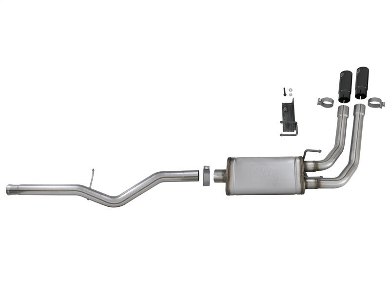 aFe Rebel Series 3in to 2.5in 409 SS Cat - Back Exhaust w/ Black Tips 09 - 18 GM Silverado/Sierra 5.4L - My Store
