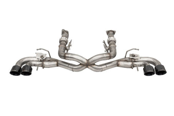 compare product Corsa 2020-2025 Corvette C8 3in Valved Cat-Back 4.5in Blk Quad Tips - Fits Factory NPP Exhaust w/AFM