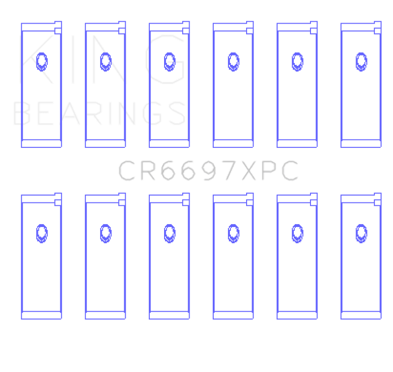 King Engine Bearings Nissan RB25DET/RB26DETT 24V pMaxKote Performance Rod Bearing Set - Size STD - My Store