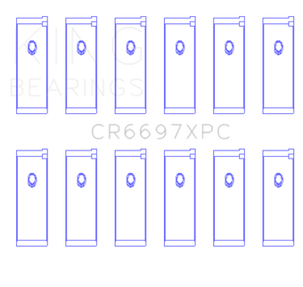 compare product King Engine Bearings Nissan RB25/RB26 (Size .026) Coated Performance Rod Bearing Set