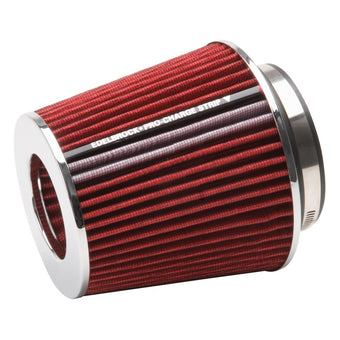 compare product Edelbrock Air Filter Pro-Flo Series Conical 6 7In Tall Red/Chrome