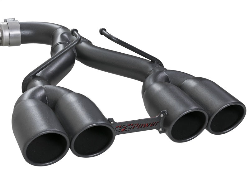 aFe Rebel Series 2.5in. 304 SS C/B Exhaust System 2018 Jeep Wrangler (JL) V6 - 3.6L - Black Tip - My Store