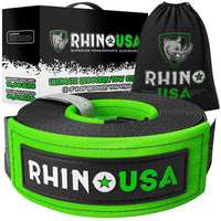 Rhino USA Recovery Tow Strap 3Inx30Ft (Black) - My Store