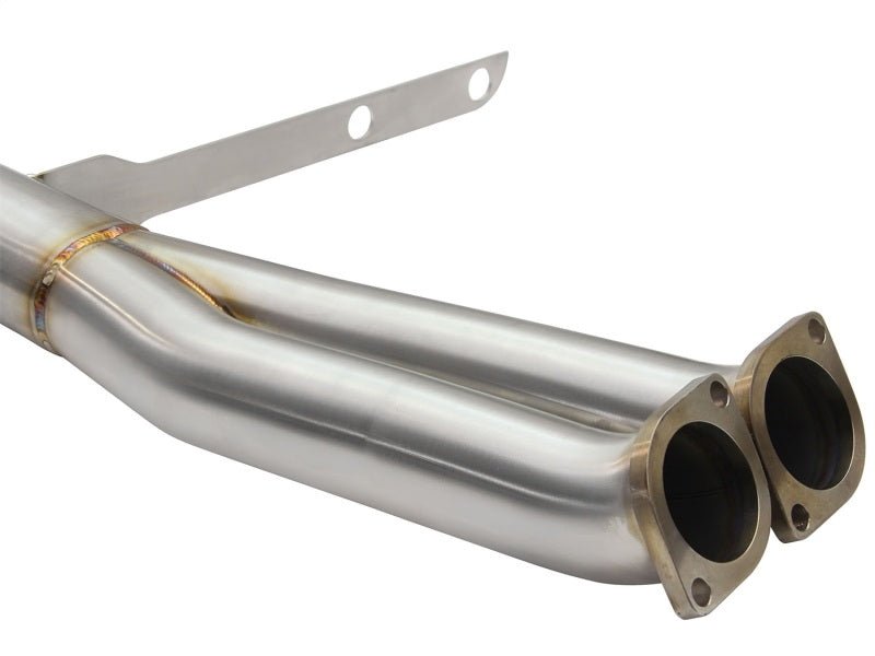 aFe MACHForce XP SS - 304 Black Tip 3.0in - 2.5in Dia Cat Back Exhaust 11 - 13 BMW 335i (E90/E92) 3.0L - My Store