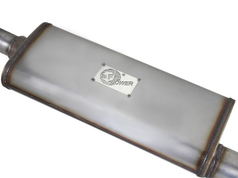 aFe MACHForce XP Exhaust Cat - Back 2.5in SS - 409 Hi - Tuck 12 - 14 Jeep Wrangler Unlimited V6 3.6L 4Dr - My Store