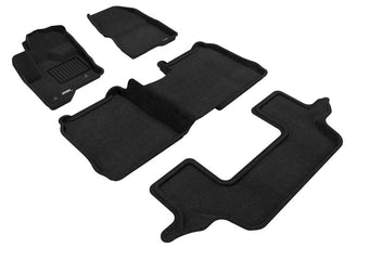 compare product 3D MAXpider 09-19 Ford Flex w/o Center Console Elegant 1st 2nd 3rd (2 Eyelets) - Set (Black)