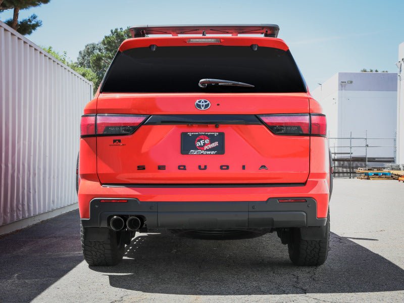 aFe 23 - 24 Toyota Sequoia V6 3.4L Vulcan Series 2 - 1/2in to 3in 304 SS Cat - Back Exhaust w/ Black Tip - My Store