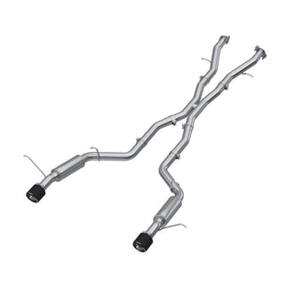 compare product MBRP 18-23 Dodge Durango SRT 6.4L Armor Pro T304 SS 3in Cat Back Exhaust Dual Rear Exit w/ CF Tips