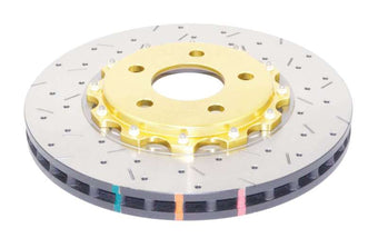 compare product DBA 05-10 Ford Mustang GT / 11-13 V6 Front Drilled & Slotted 5000 Series 2 Piece Rotor w/ Gold Hat