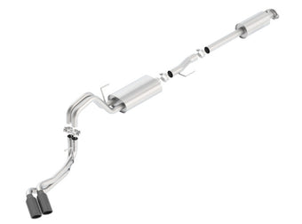 compare product Borla 15-17 Ford F-150 2.7/3.5L V6 / 5.0 V8 2/4WD Black Chrome Angle-Cut Side Exit Catback Exhaust
