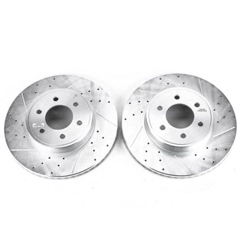 compare product Power Stop 2003 Dodge Durango Front Evolution Drilled & Slotted Rotors - Pair