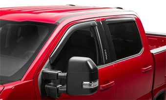 compare product AVS 15-18 Ford F-150 Supercrew Ventvisor Outside Mount Window Deflectors 4pc - Smoke