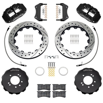 compare product Wilwood 95-98 Nissan Skyline Superlite 6R Front BBK w/ 12.88in D/S Rotors & Flexlines - Black