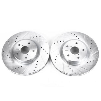 compare product Power Stop 05-14 Subaru Impreza Front Evolution Drilled & Slotted Rotors - Pair