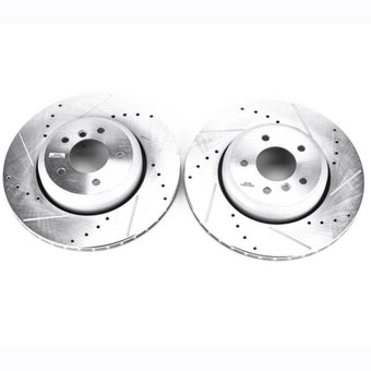 compare product Power Stop 08-10 BMW 535i Rear Evolution Drilled & Slotted Rotors - Pair