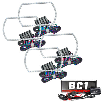 compare product Oracle Chevy Silverado 07-13 Halo Kit Square Style - ColorSHIFT w/ BC1 Controller