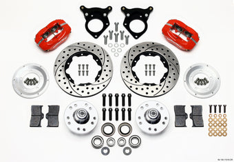 compare product Wilwood Forged Dynalite Front Kit 11.00in Drilled Red 87-93 Mustang 5 Lug