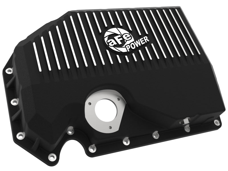aFe 05 - 19 VW 1.8L/2.0L w/ Oil Sensor Engine Oil Pan Black POWER Street Series w/ Machined Fins - My Store