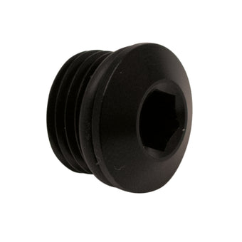 compare product DeatschWerks 6AN ORB Male Plug Low Profile Internal Allen/Hex (Incl O-Ring) - Anodized Matte Black