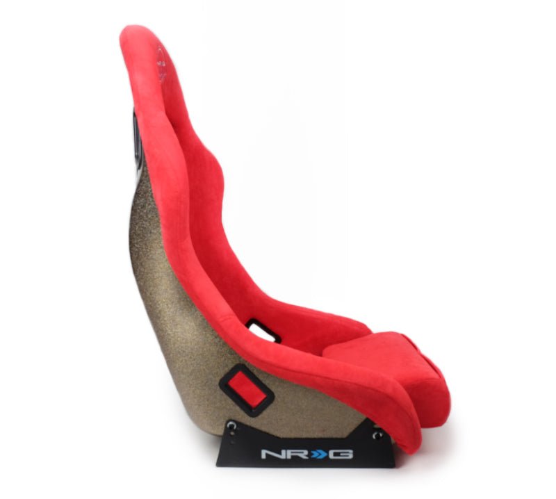 NRG FRP Bucket Seat ULTRA Edition - Medium (Red Alcantara/Pearlized Back) - My Store