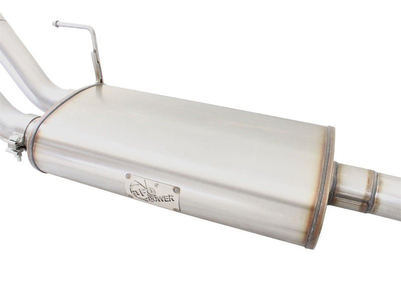 aFe MACHForce XP Exhaust 3in SS Dual Side Ext CB w/ Polished Tips 2015 Ford F150 5.0L V8 CC/SB EC/LB - My Store
