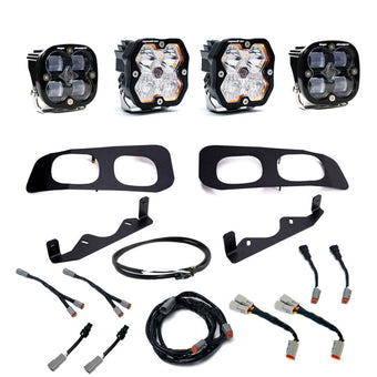 compare product Baja Designs 23-25 Ford SD Squadron Sport/SAE 2.0 Dual Fog Pocket Kit Upfitter (SAE Fog) - Clear