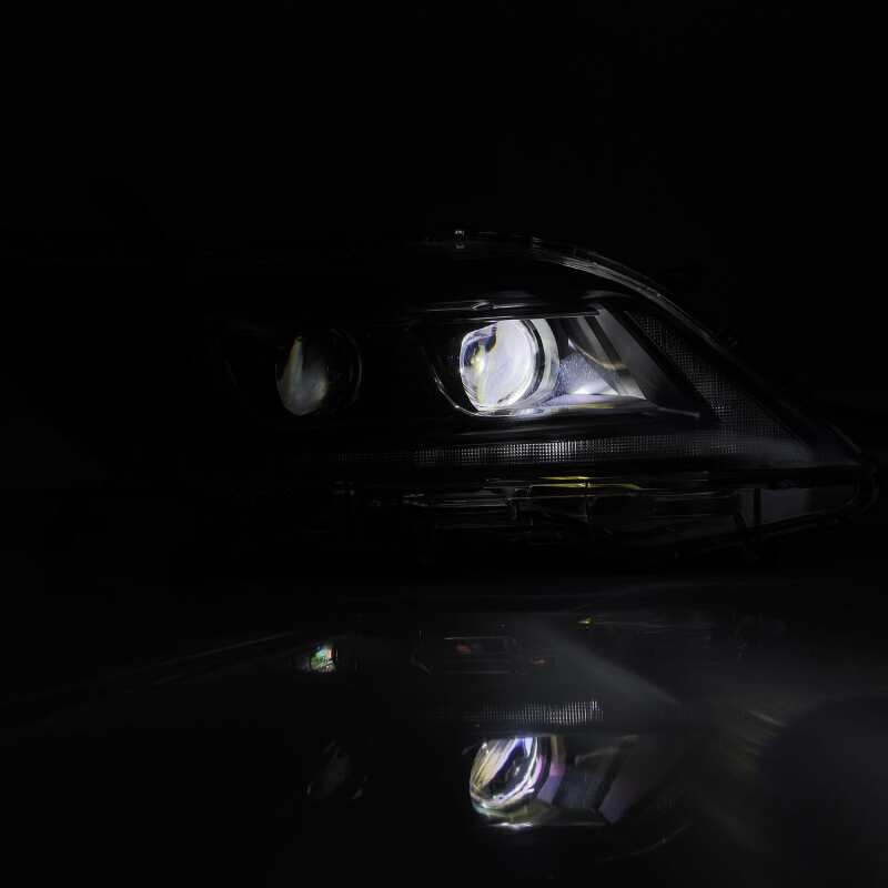 AlphaRex 11 - 21 Toyota Sienna LUXX LED Proj Headlights Plank Style Black w/Seq Signal/DRL - My Store