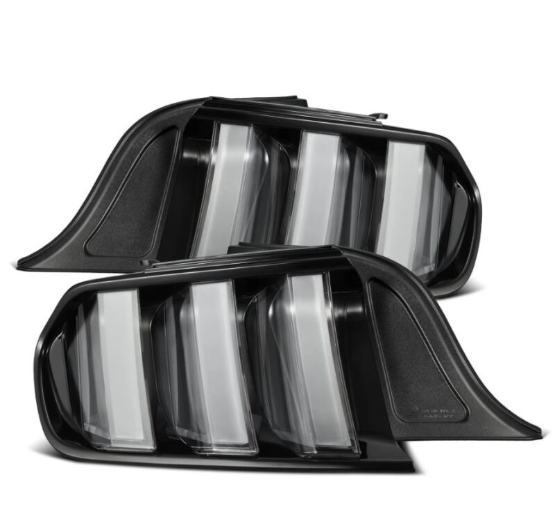 AlphaRex 15 - 23 Ford Mustang NOVA - Series Prismatic LED Tail Lights Black - Clear - My Store