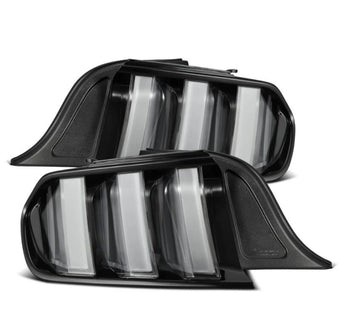 compare product AlphaRex 15-23 Ford Mustang NOVA-Series Prismatic LED Tail Lights Black-Clear