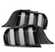 AlphaRex 15 - 23 Ford Mustang NOVA - Series Prismatic LED Tail Lights Black - Clear - My Store