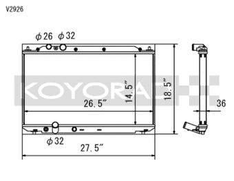compare product Koyo 06-11 Honda Civic Si 2.0L Coupe/Sedan (MT) Radiator