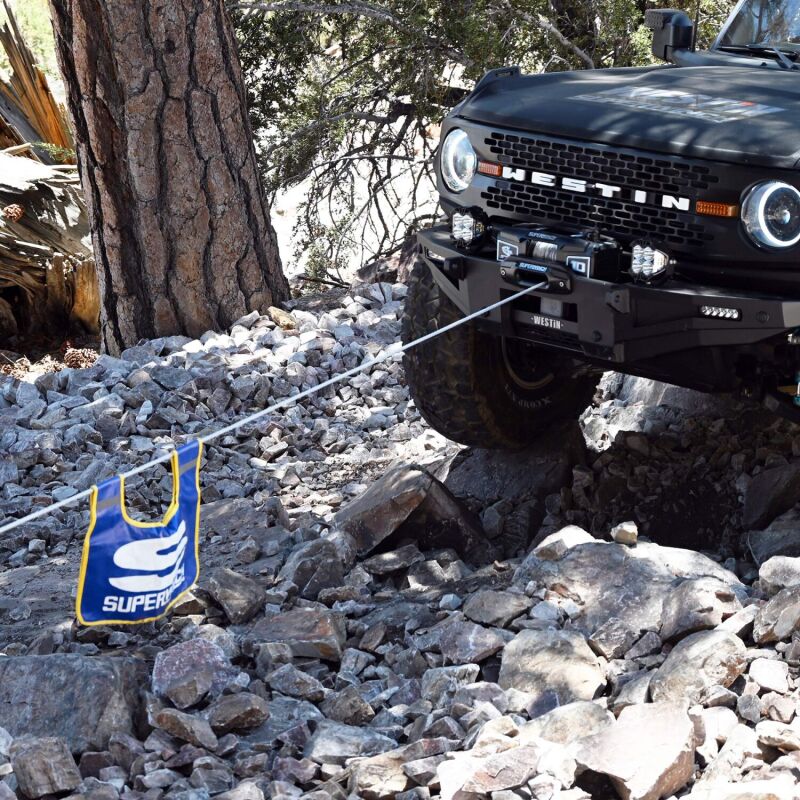 Superwinch 10000 LBS 12V DC 3/8in x 54ft Synthetic Rope Scorpion 10000SR Winch - Black Powdercoat - My Store