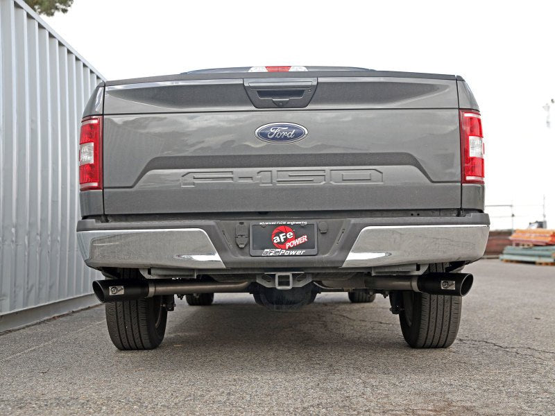aFe Gemini XV 3in 304 SS Cat - Back Exhaust 15 - 20 Ford F - 150 V6 2.7L/3.5 w/ Black Tips - My Store