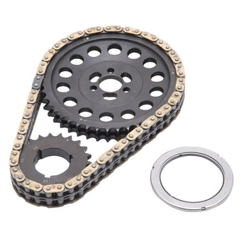 compare product Edelbrock Hex-A-Just Roller Timing Set Chevy 90 Degree V6 and Small Block V8