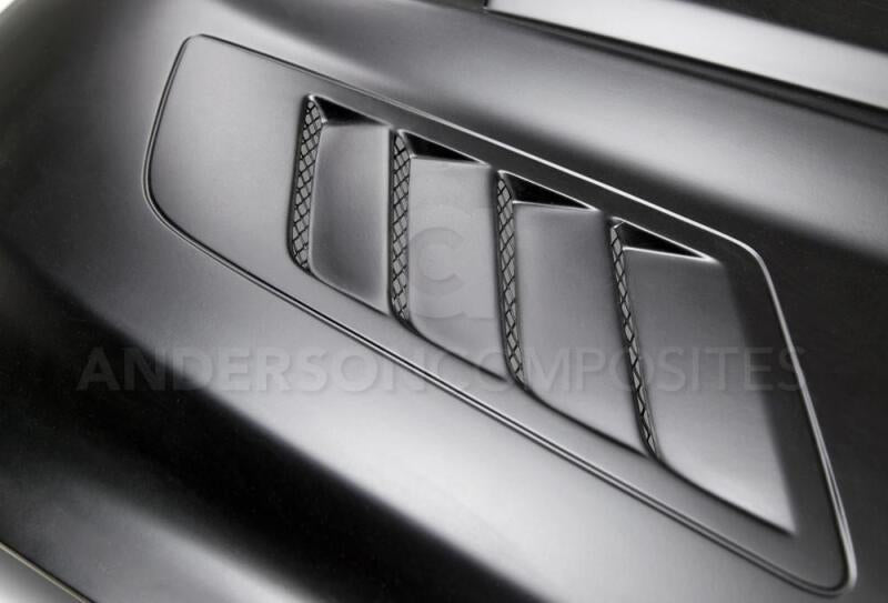 Anderson Composites 15 - 16 Ford Mustang (Excl. GT350/GT350R) Ram Air Fiberglass Hood - My Store