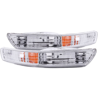 compare product ANZO 1998-2001 Acura Integra Euro Parking Lights Chrome w/ Amber Reflector