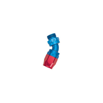 compare product Russell Performance -10 AN Red/Blue 45 Degree Swivel Dry Sump Hose End (-8 Port 3/4in-16 Thread)