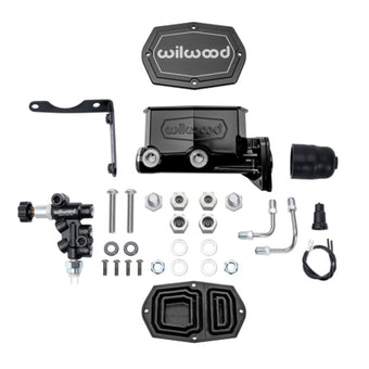 compare product Wilwood Mopar Compact Tandem Master Cylinder Kit w/ Combination Valve 1in Bore - Black