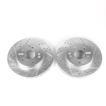 compare product Power Stop 99-00 Mercedes-Benz C230 Front Evolution Drilled & Slotted Rotors - Pair