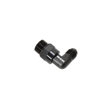 compare product Snow -8 ORB to -6AN 90 Degree Swivel Fitting (Black)