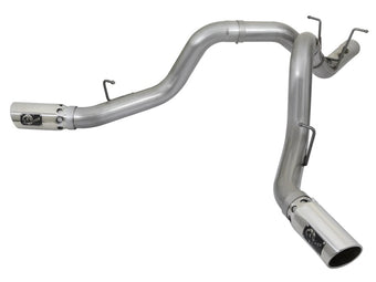 compare product aFe Large Bore-HD 4in 409-SS DPF-Back Exhaust w/Dual Polished Tips 2017 GM Duramax V8-6.6L (td) L5P
