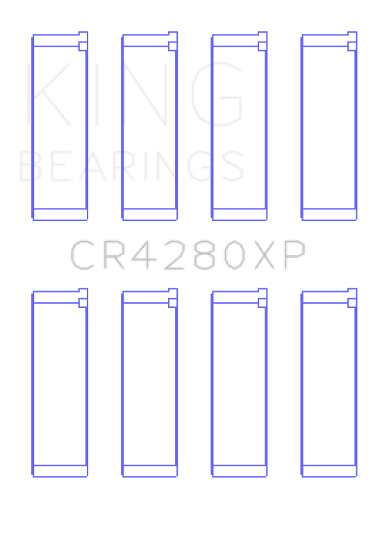 King Engine Bearings Subaru WRX/STi EJ20/EJ22/EJ25 48mm Rod (Size +.025) Performance Rod Bearing Set - My Store