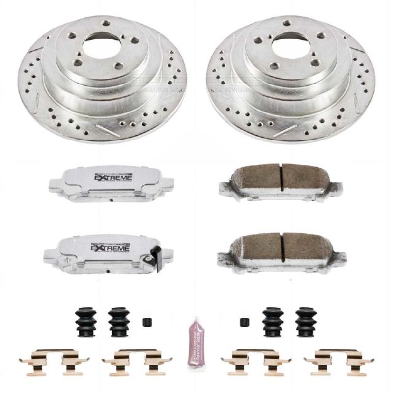 Power Stop 98 - 03 Subaru Forester Rear Z26 Street Warrior Brake Kit - My Store