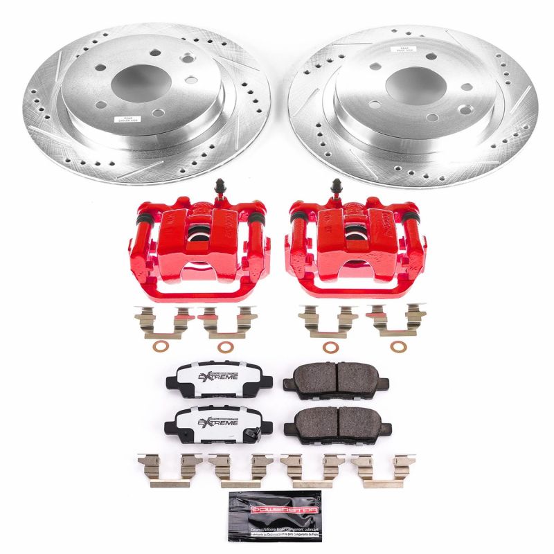 Power Stop 11 - 19 Nissan Leaf Rear Z26 Street Warrior Brake Kit w/Calipers - My Store