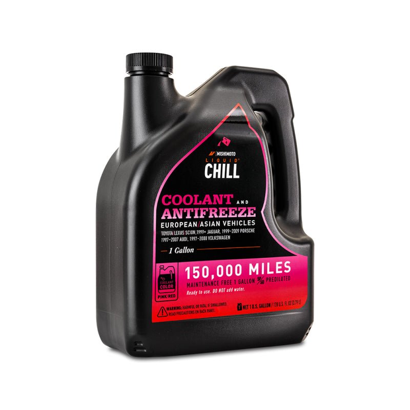 Mishimoto Liquid Chill EG Coolant, European/Asian Vehicles, Pink/Red - My Store